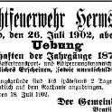 1902-07-26 Hdf Pflichtfeuerwehr Uebung